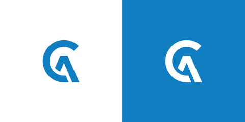 Letter CA Logo Design