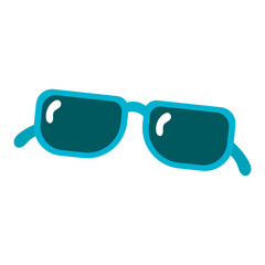 Sun glasses a stylish pair of blue sunglasses suitable for summer fashion and lifestyle concepts, beach vacation themes, and trendy accessory visuals