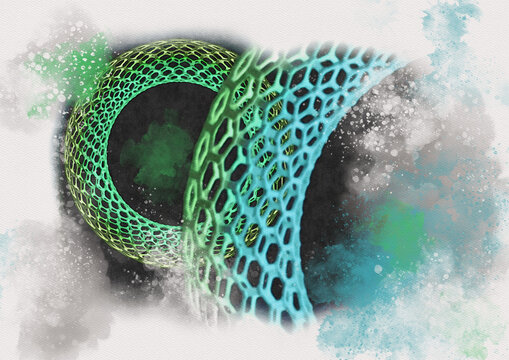 Carbon nanotubes, illustration