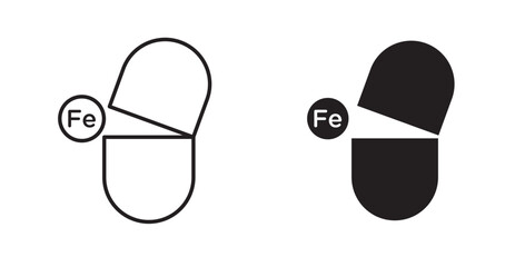 Iron capsule icon