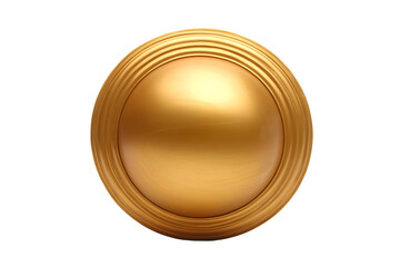 Golden Metallic Ornament On Transparent Background Illustration Design