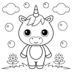 Unicorn Coloring Pages For Kids