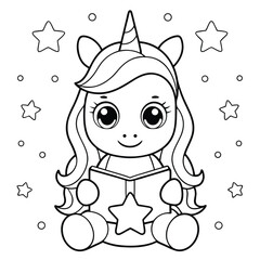 Unicorn Coloring Pages For Kids