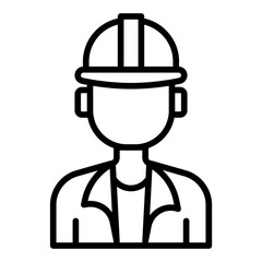 Construction Worker Profile Icon