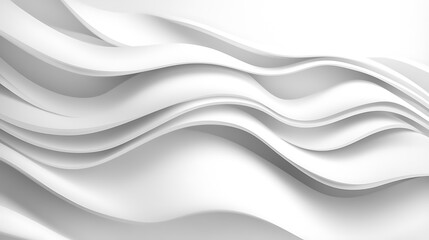 Obraz premium Abstract White Wave Background. (1)