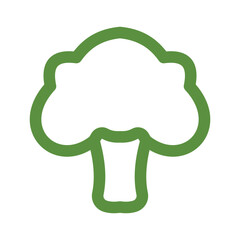 vector illustration of a Broccoli