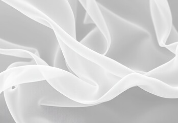 Obraz premium white tulle fabric satin background