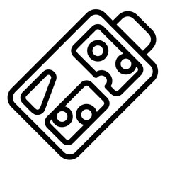 Cheese Board Line Icon