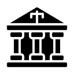 Courthouse Solid Icon