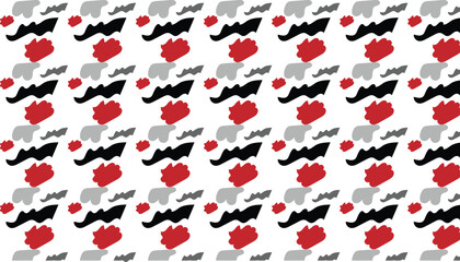 seamless multi colored  abstract shapes pattern background