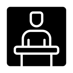 Presenter Solid Icon