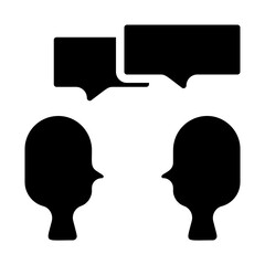 Talking Heads Solid Icon