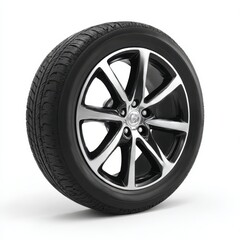 Obraz premium Car tire automotive wheel isolated isolated on white background
