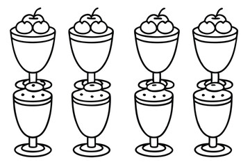 parfait line art creative abstract line drawing artwork