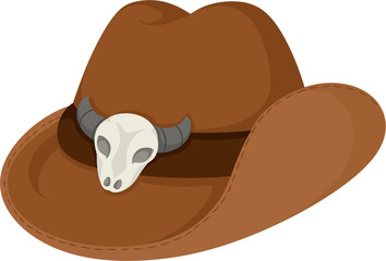 illustration cowboy hat