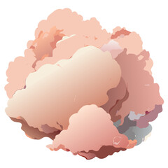 Gentle Cloud Layers in Pink and Taupe. Perfect for: Dream-themed events, relaxation workshops, spa promotions