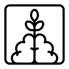 Growth Mindset Line Icon