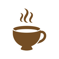coffee cup logo icon illustration flat