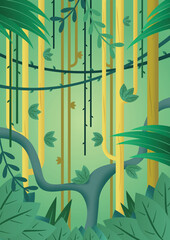 abstract background tropical forest with trees 