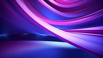 Fototapeta premium 3d rendering of purple and blue abstract geometric background. Scene for advertising, technology, showcase, banner, game, sport, cosmetic, business, metaverse. Sci-Fi Illustration. Product display