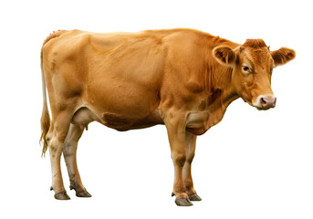 Brown Cow Photo: Farm Animal Image, Livestock Photography transparent background