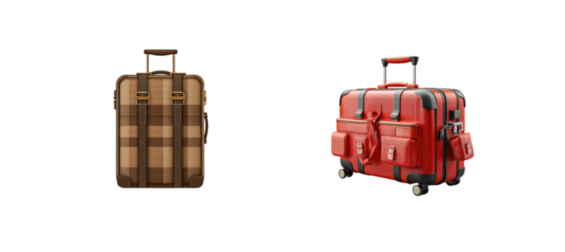 Stylish Travel Luggage Collection with Vintage and Modern Designs