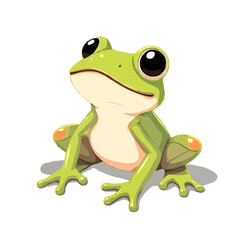 Refined 3D Rain Forest Poisonous Frog Illustration
