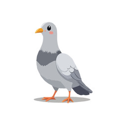 Iconic 3D City Pigeon Illustration