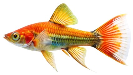 Fototapeta premium Swordtail fish isolated on white background
