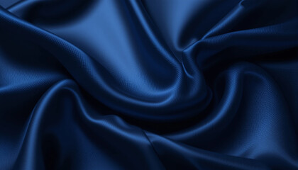 Obraz premium Blue Satin Fabric Texture Background