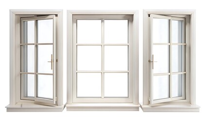 Obraz premium Window frames isolated on white background