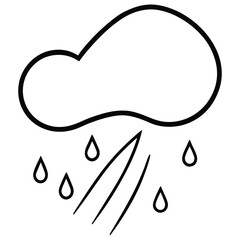 vector illustration of a cloud