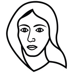 vector illustration of a woman