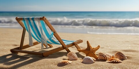 Relaxing beach scene