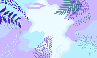  Hand Drawn Abstract Background Vector with color pastel 