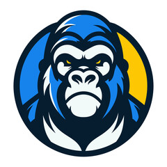 Gorilla vector and illustration isolated on white background.