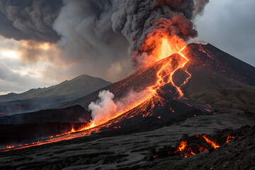 Volcanic eruption