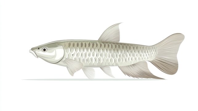 Illustration of a gray fish