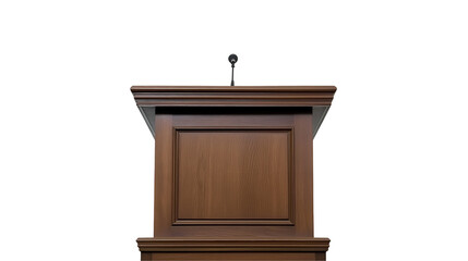 The Podium: A symbol of authority and eloquence, presented as a traditional wooden podium with a microphone, the perfect focal point for conveying messages and sparking conversations. 