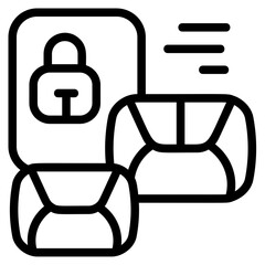 Encrypted Data Line Icon