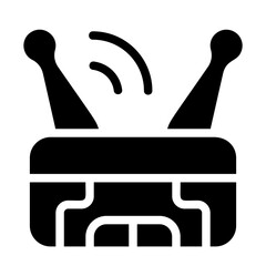 Futuristic Antenna Solid Icon