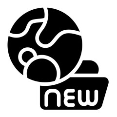 New Planet Solid Icon