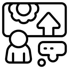 Presentation Line Icon