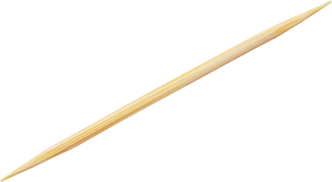 Wooden toothpicks isolated on white background