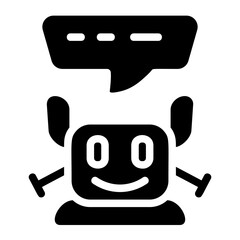 Virtual Assistant Solid Icon