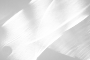 Abstract shadow drop on white wall background overlay mockup effect