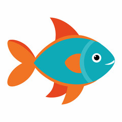 vector illustration of a fish