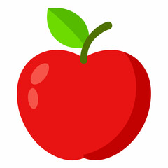 red apple vector illustration