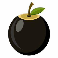 black bomb with apple