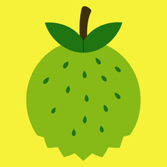vector illustration of an apple